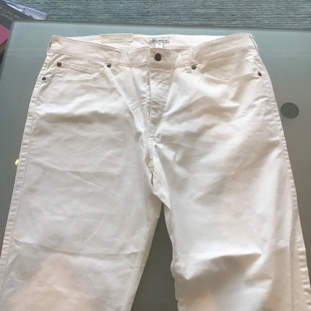 NEW‎ Peter Millar White Five Pocket Stretch Cotton Chino Pants Slacks 38 x 34